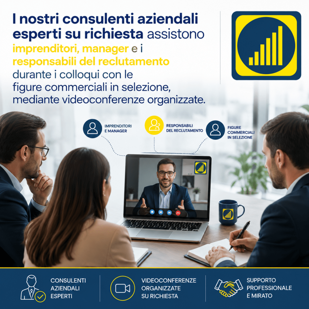 Assistenza su richiesta nei colloqui di reclutaneto agenti e venditori