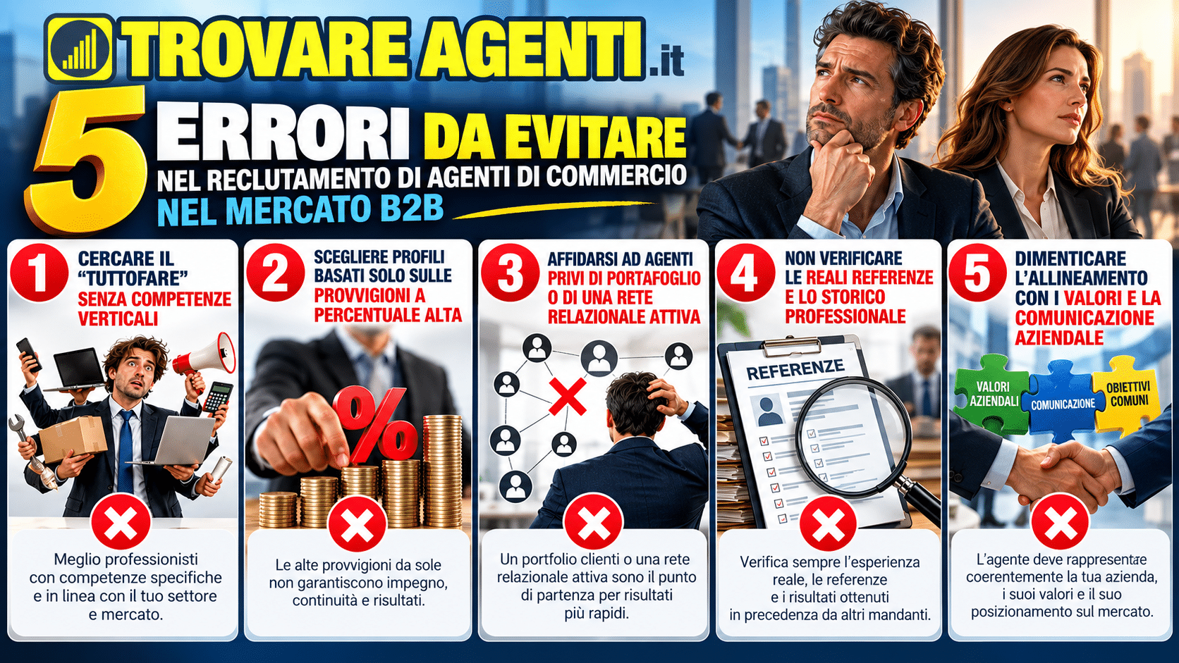 trovareagenti.it 5 errori da evitare